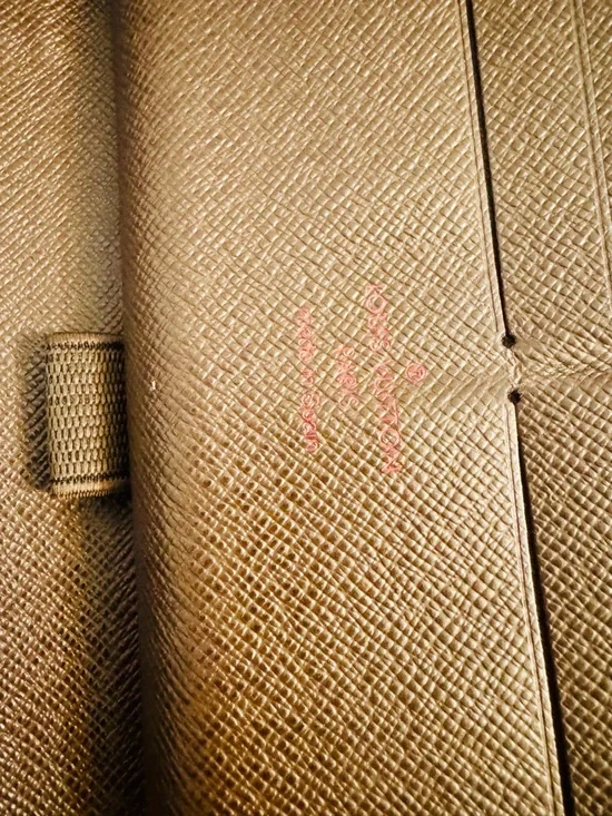 Louis Vuitton Damier Ebene Zip-Around Wallet in Brown and Dark Brown - Picture 10 of 14